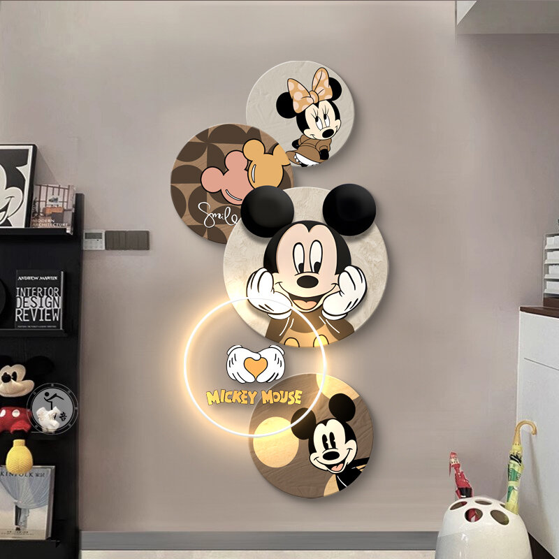 ieeliu | Mickey Mouse LED Wall Art for Entryways Corridor ราคา 3,497 บาท*ส่งฟรี