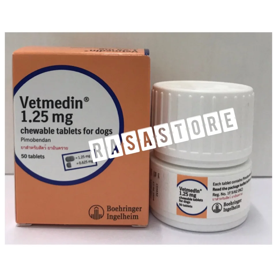 พร้อมส่ง !!! Vetmedin ขนาด 1.25 mg. 50 เม็ด Exp. date 06/2022