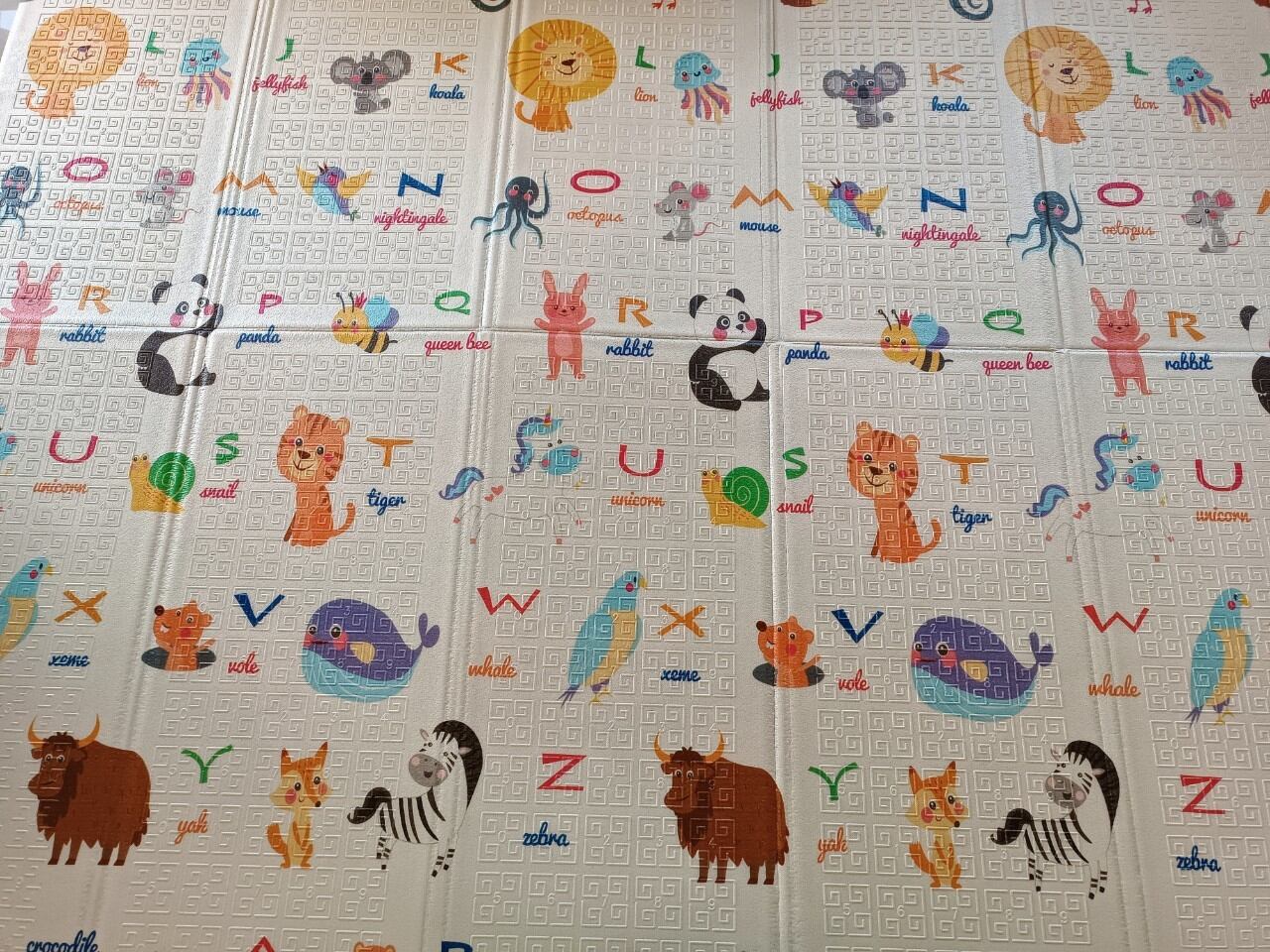 เสื่อรองคลานพับได้ เเบบพับได้ เเผ่นรองคลานขนาด 6 ฟุต 200X180 หนา 10MM ...