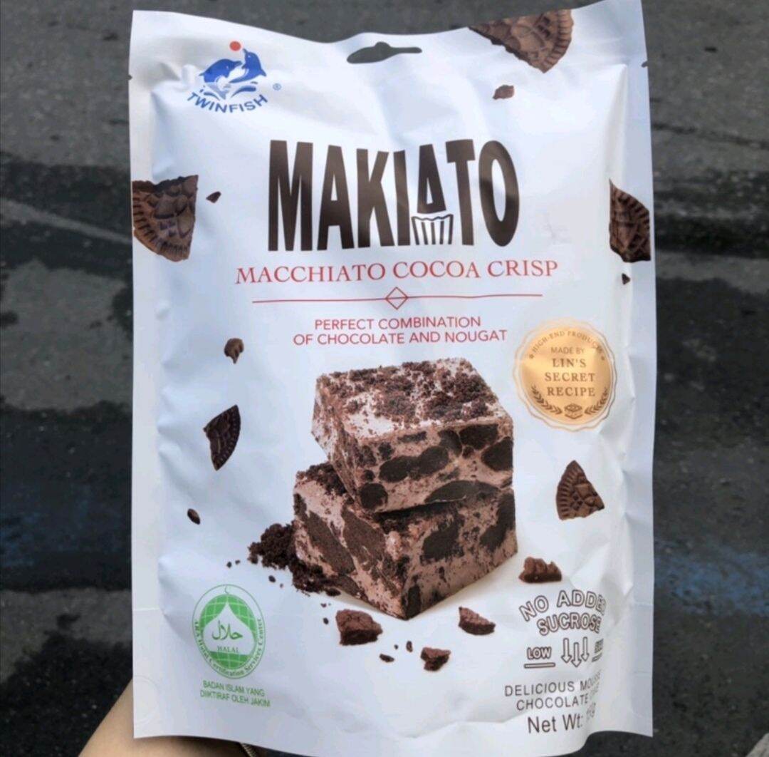 Makiato Macchiato Cocoa Crisp บิสกิตกรอบรสมัคคิอาโตและโกโก้