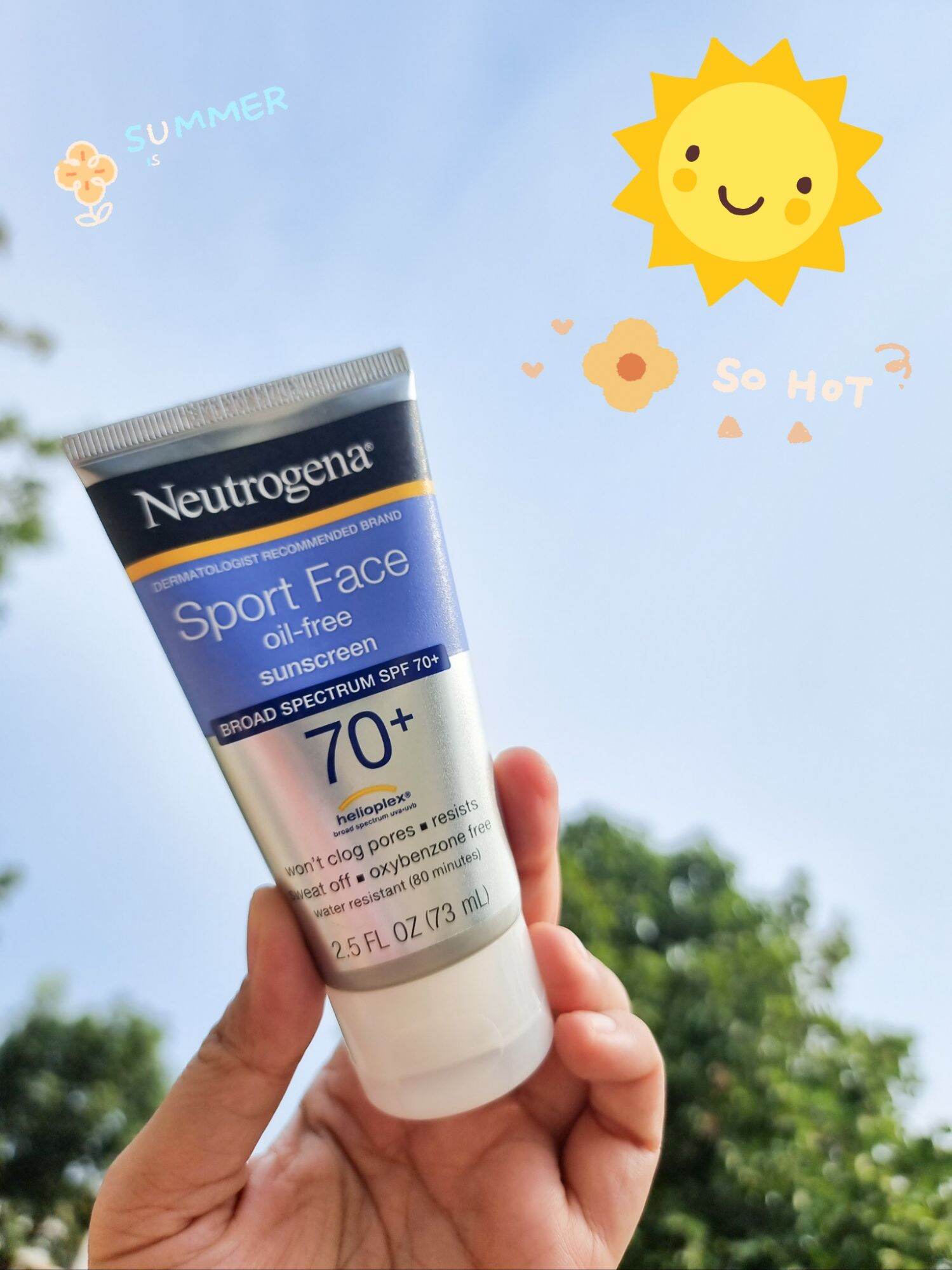 Neutrogena Sport Face Oil Free Sunscreen Spf 70 2 5 Fl Oz 73 Ml Th