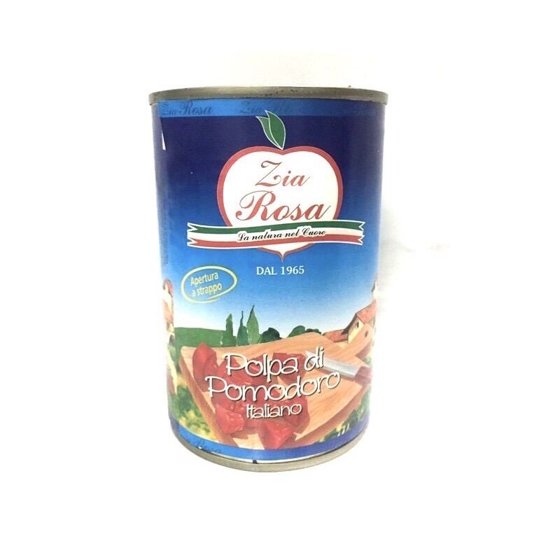 มะเขือเทศสับ ในน้ำมะเขือเทศ ZIA ROSA chopped tomatoes pulp 400g