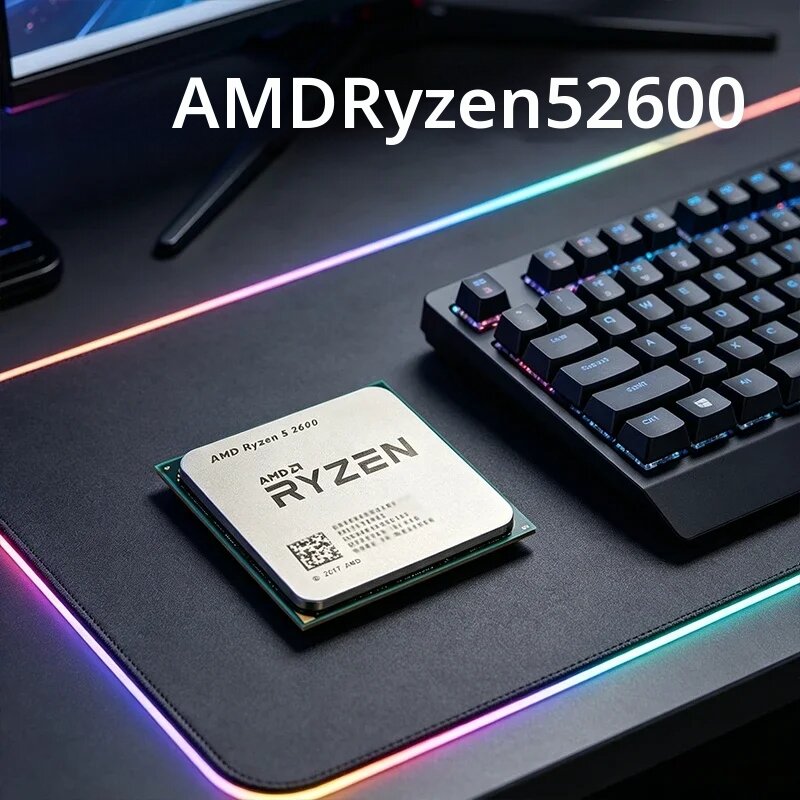 AMD | โปรเซสเซอร์ AMD Ryzen 5 R5 2600 ความเร็ว 3.4GHz 6-คอร์ 12-เธรด ซ็อกเก็ต AM4 สำหรับเล่นเกมและใช้งานสำนักงาน ราคา 1,924 บาท*ส่งฟรี