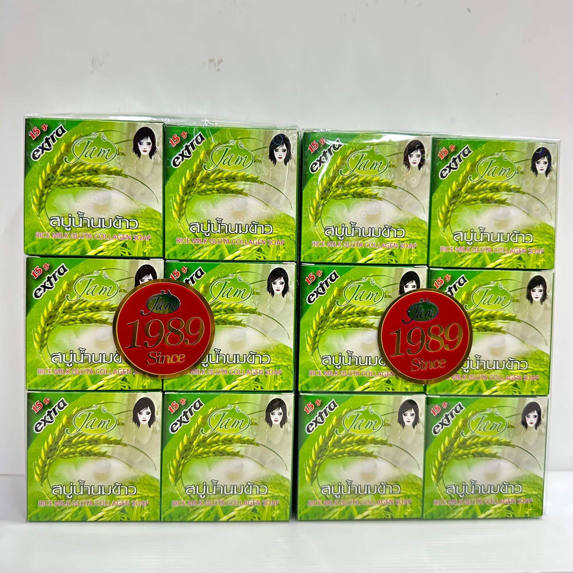 Jam แจม สบู่แจมน้ำนมข้าว กลูต้า คอลลาเจน jam rice milk Gluta collagen