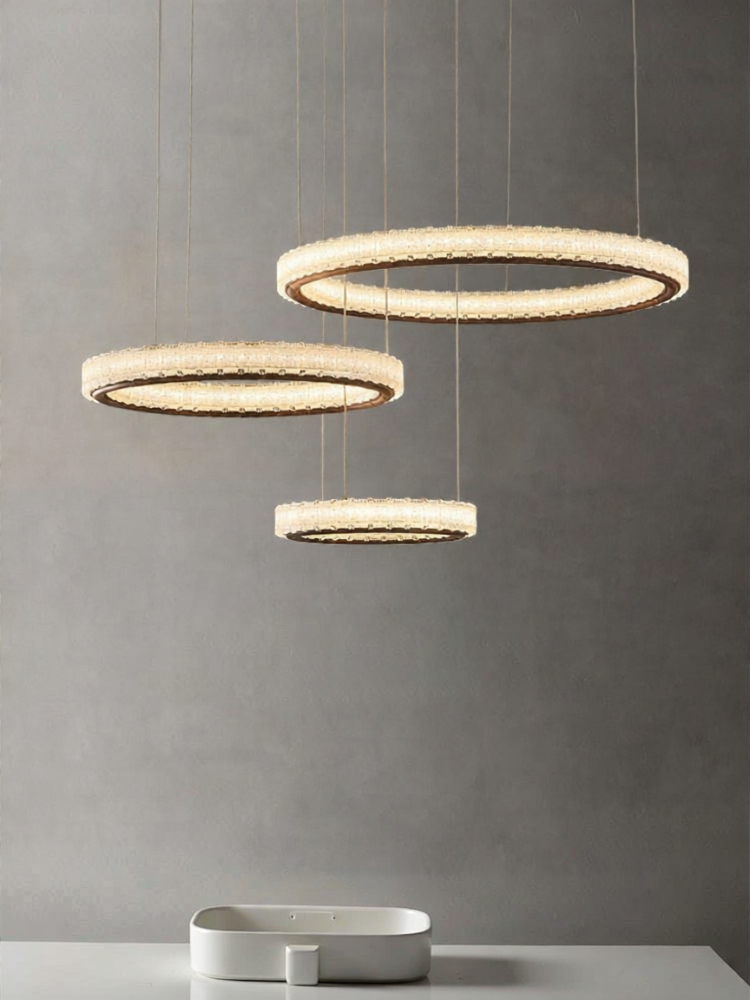 TONGXINMUYUN | Chinese Vintage Walnut Style Chandelier ราคา 35,948 บาท*ส่งฟรี