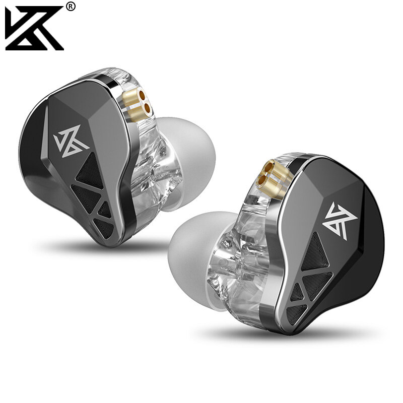 KZ edxs IEM หูฟังแบบไดนามิกไดรเวอร์เบสมีสายหูฟังอินเอียร์ตัดเสียงรบกวนกีฬาความละเอียดสูงพร้อมสายเคเบิลแบบถอดออกได้ ราคา 267 บาท*ส่งฟรี