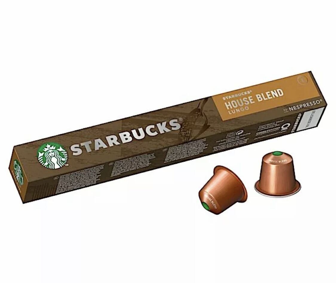 Starbucks House Blend สตาร์บัคส์แคปซูล กาแฟแคปซูล Starbucks Blonde แคปซูลกาแฟสตาร์บัคส์ STARBUCKS CAPSULE FOR NESPRESSO *** หมดอายุ 09-11/2021