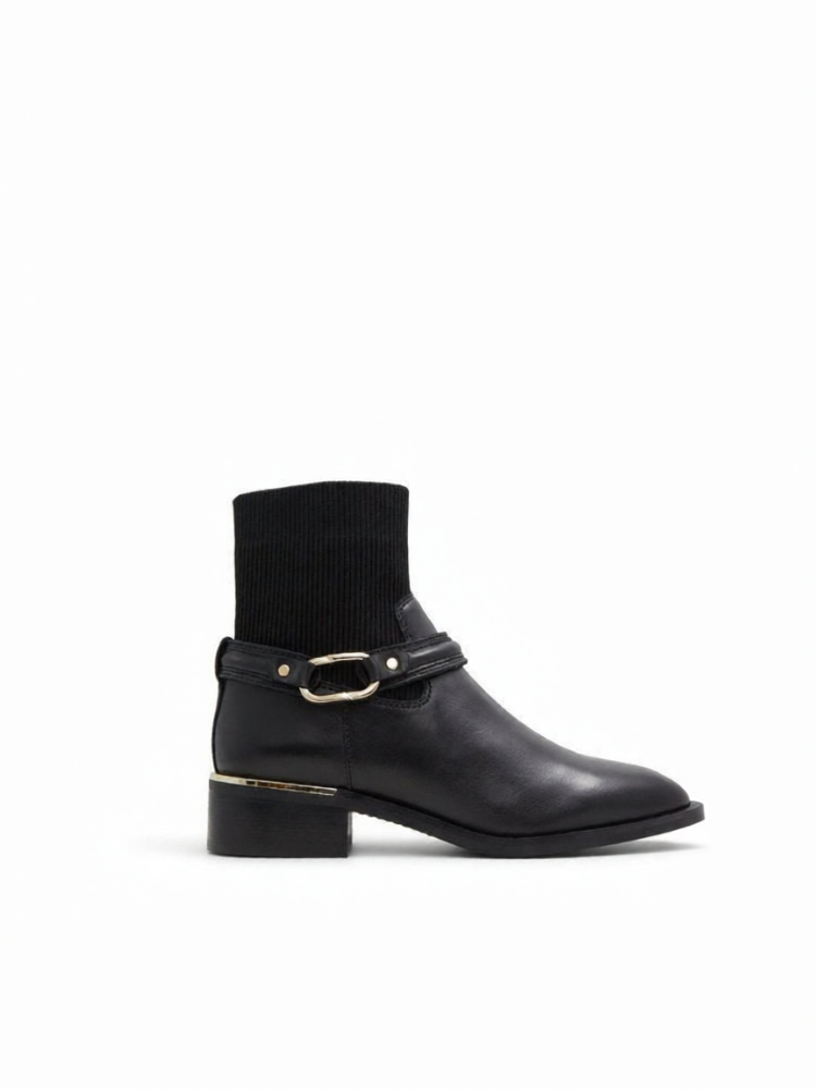 Aldo | Knit Women Sock Boots Short Elastic Leather Pointed Heel ราคา 8,042 บาท*ส่งฟรี