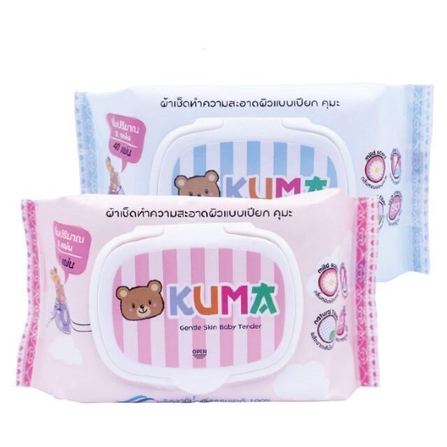 ทิชชูเปียก/กระดาษเปียก KUMA