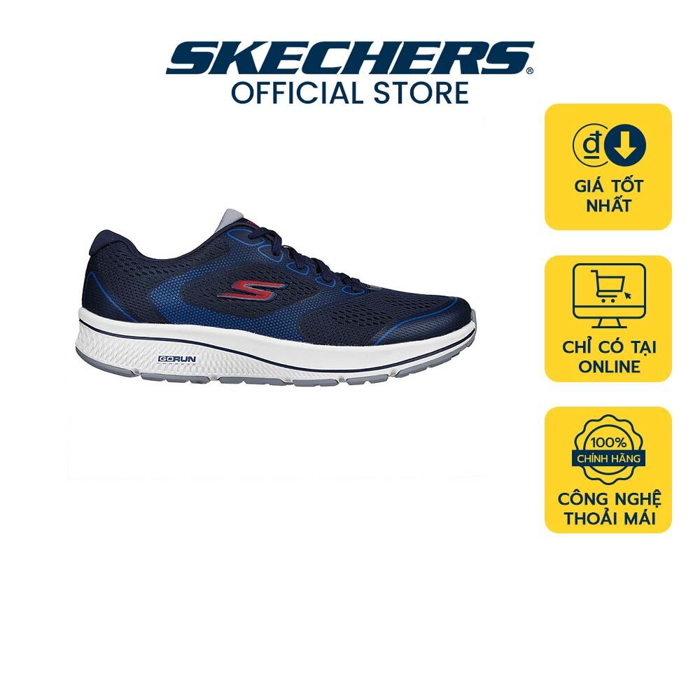 Skechers Nam Giày Thể Thao Chạy Bộ Tập Gym Đi Học Đi Làm GOrun Consistent Capability Running AirCooled Goga Mat UltraLight 220369NVRD