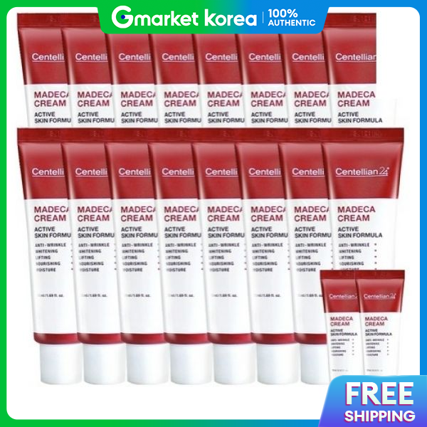 Centellian 24 | Centellian24 Madeca Cream Active Skin Formula 50ml X 16 Units + 15ml X 2 Units, 1 Set ราคา 3,687 บาท*ส่งฟรี