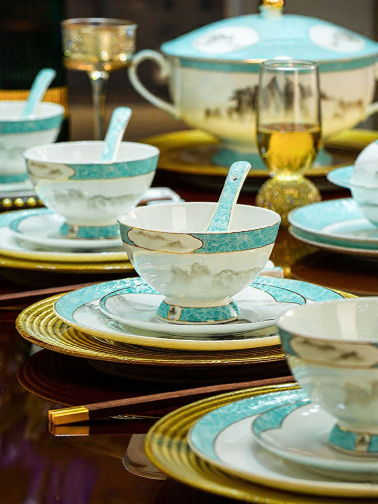 [Yomerto | Luxury New Year Gift Dinnerware Set Ceramics,Yomerto | Luxury New Year Gift Dinnerware Set Ceramics,] ราคา 8,028 บาท*ส่งฟรี