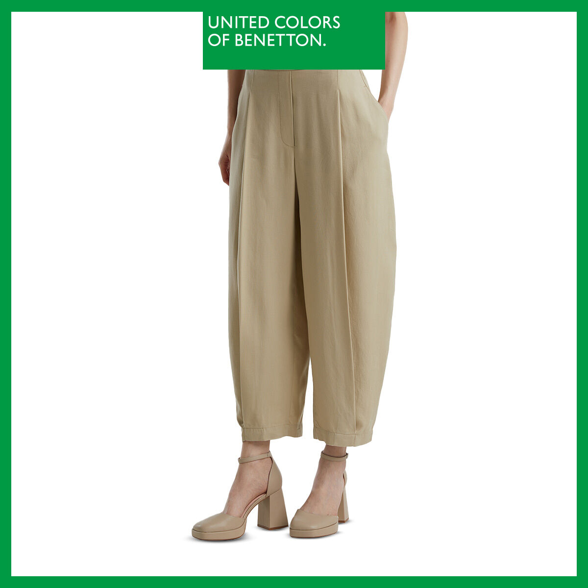 Benetton women TROUSERS 4T9155AA4 ราคา 1,835 บาท*ส่งฟรี