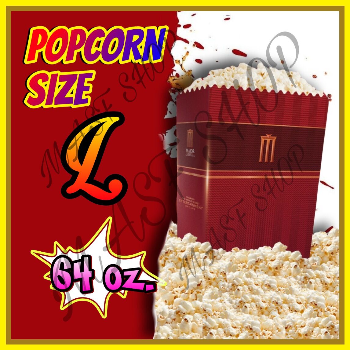 Popcorn major ป๊อปคอร์น ✅ใช้ได้ทุกสาขา ราคา 109 บาท*ส่งฟรี