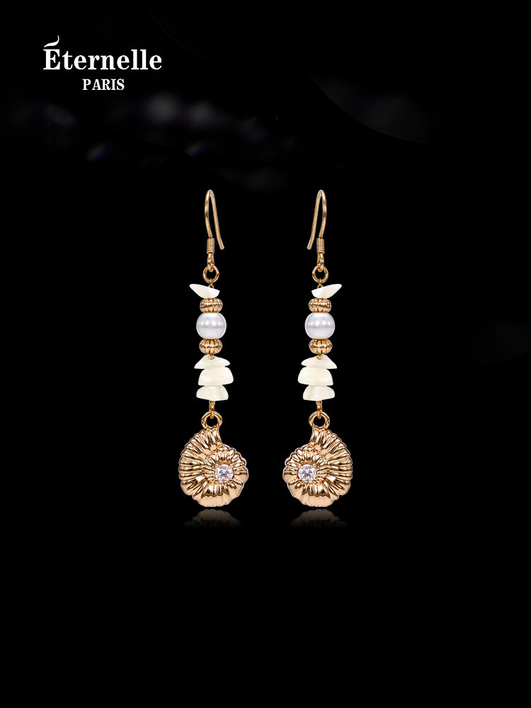 [Eternelle | Eternelle French Original Design Earrings Women Elegant Sea Story Luxury Sensation Gold Plated Artificial Gemstone Mixed Material,Eternelle | Eternelle French Original Design Earrings Women Elegant Sea Story Luxury Sensation Gold Plated Artif ราคา 2,817 บาท*ส่งฟรี