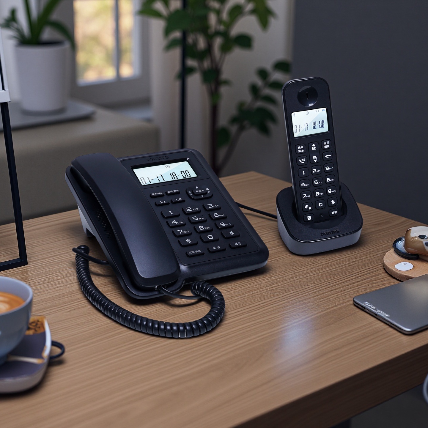 Philips | Far Reach Cordless Parent-child Phone One Plus One ราคา 2,689 บาท*ส่งฟรี