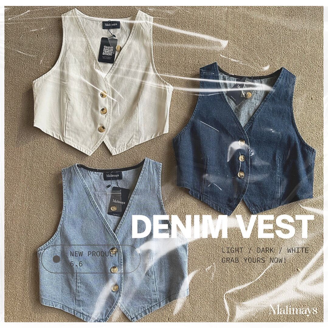 women denim vest