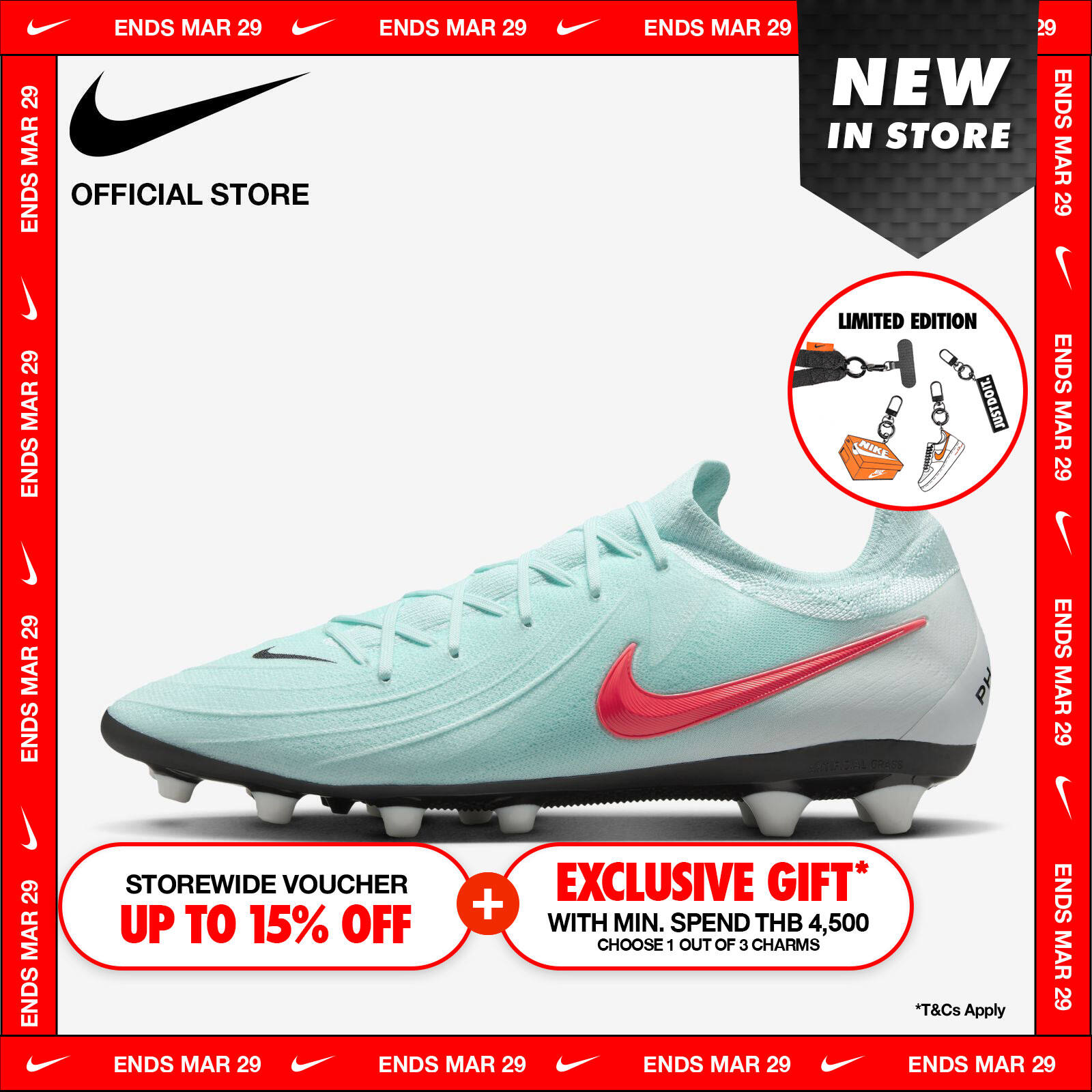 Nike Men's Phantom Gx II Pro Ag Pro Shoes - Mint ราคา 5,700 บาท*ส่งฟรี