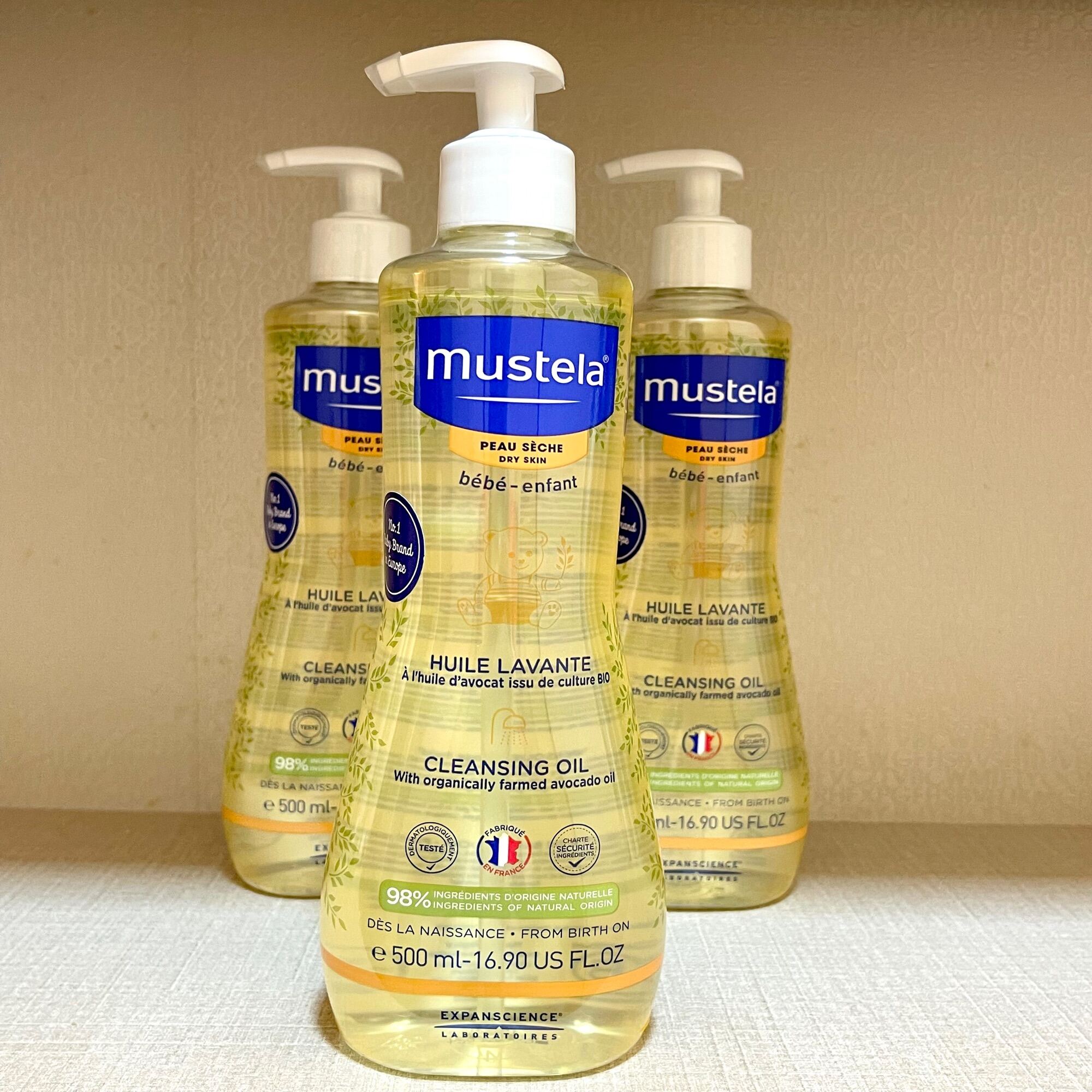 MUSTELA Cleansing Oil for Dry Skin 500ml ออยอาบน้ำ ใช้ได้ทั้งเด็กและ