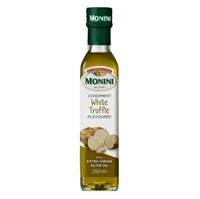 โมนีนี น้ำมันมะกอกบริสุทธิ์รสทรัฟเฟิลขาว Monini Extra Virgin Olive Oil White Truffle Flavour 250ml