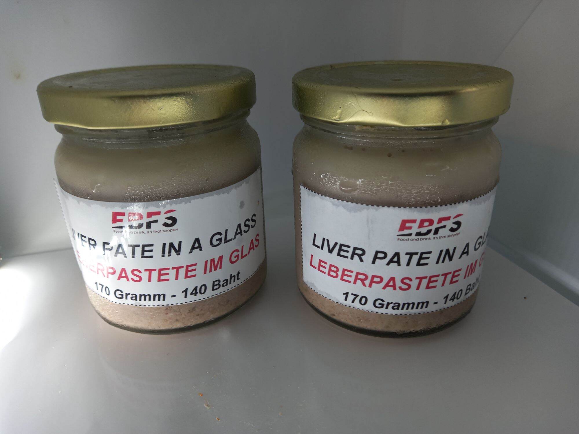 2 Leberpastete im Glas 170 Gramm / 2 times Liver pate in a glass 170 ...