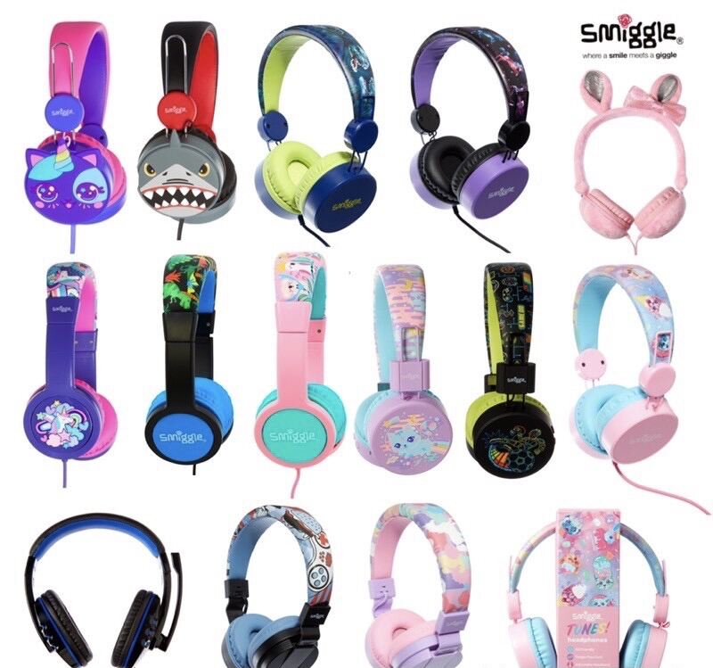 ร้านไทย Smiggle สมิกเกอร์ headphone หูฟังเด็ก ของแท้ 100% พร้อมส่งในไทย