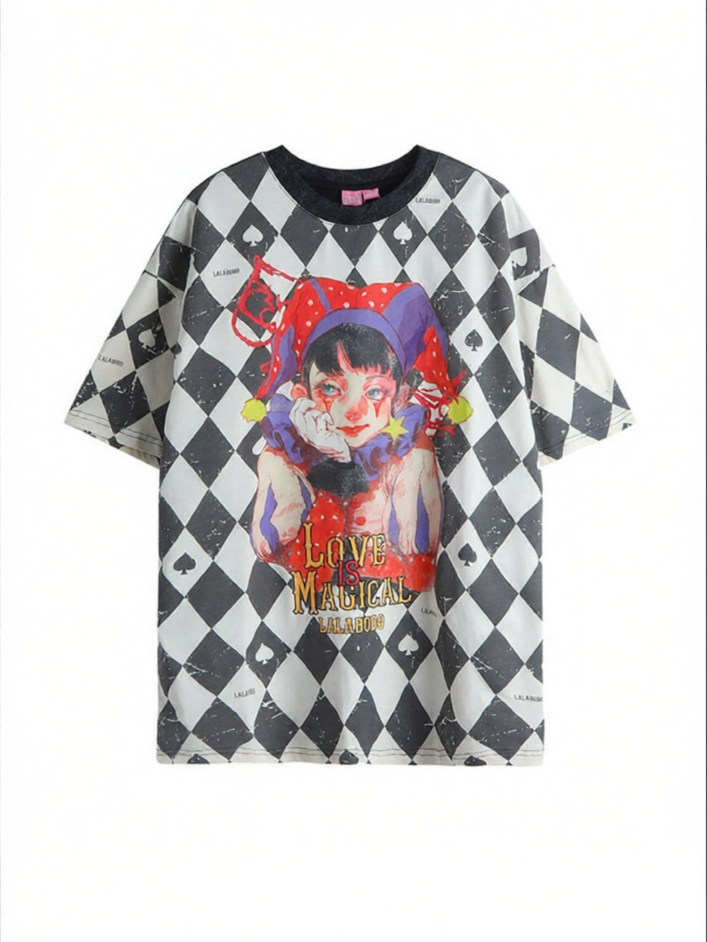 LALABOBO | Original Unique Colorblock Short Sleeve T-Shirt ราคา 5,815 บาท*ส่งฟรี