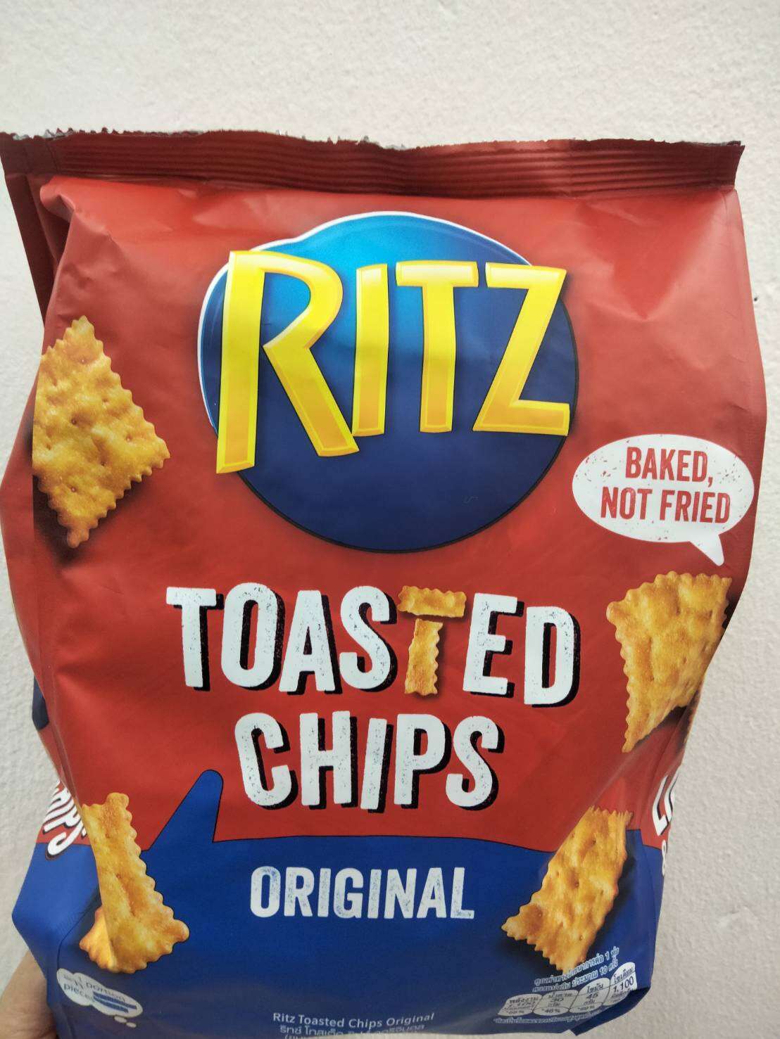 Ritz Toasted chips Original ขนมอบกรอบ 229กรัม ราคาโปรโมชั่น Lazada.co.th