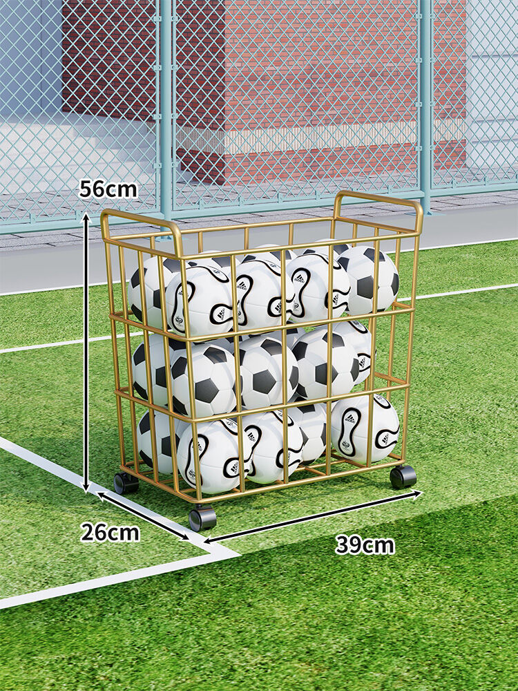 Outdoor Sports Equipment Storage Frame Football Basketball Cart Metal Material Modern Simple Style for Kindergarten And School
