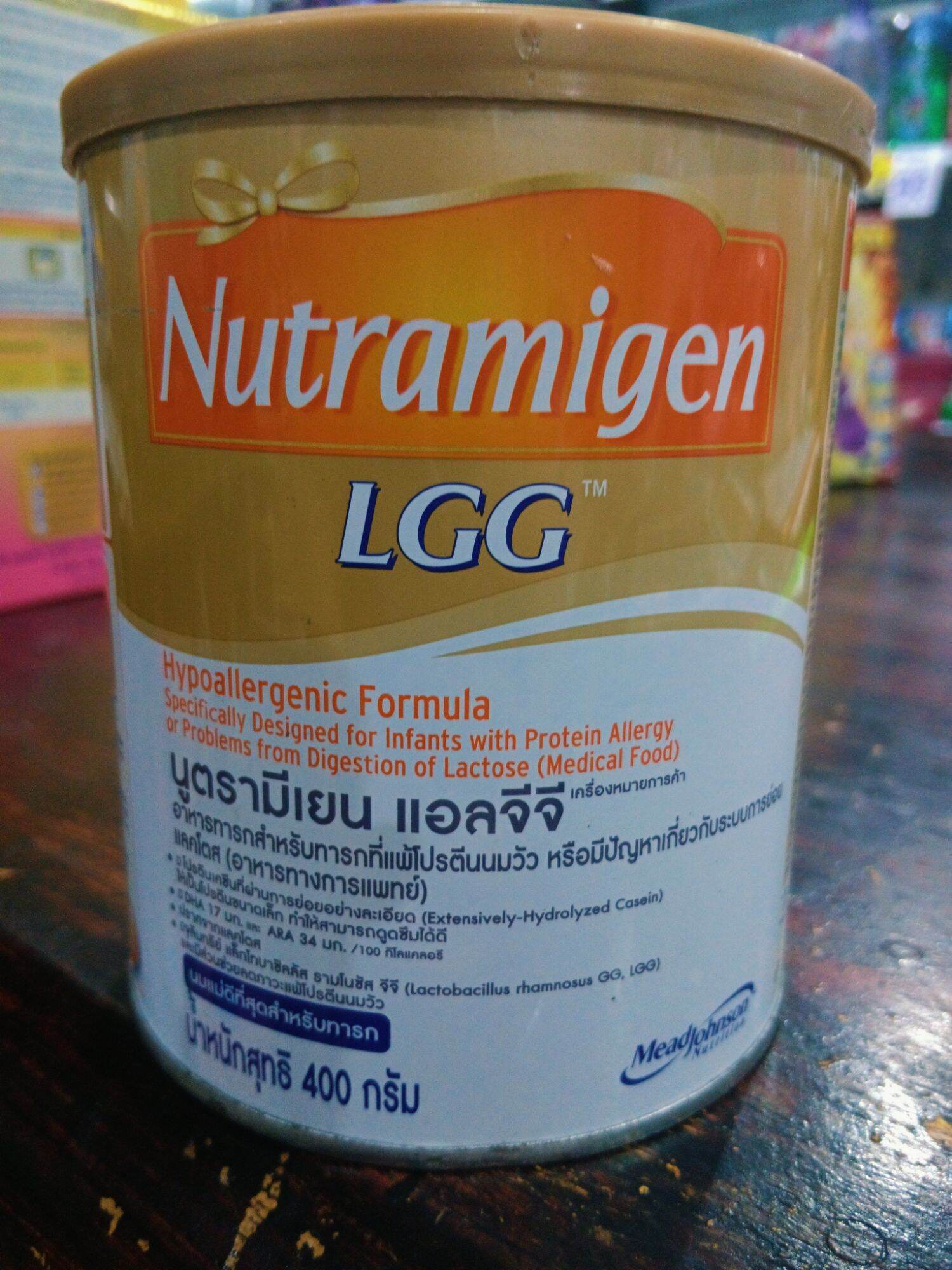 นูตามิเย่น lgg 400กรัม อาหารทารกสำหรับทารกที่แพ้โปรตีนนมวัวหรือมีปัญหาเกี่ยวกับระบบการย่อยแลคโตส(อาหารทางการแพทย์) ราคา 619 บาท*ส่งฟรี