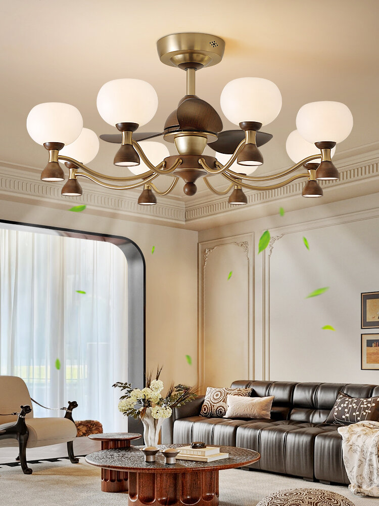 AOSIBANGE | Vintage American Style Ceiling Fan Light ราคา 32,291 บาท*ส่งฟรี