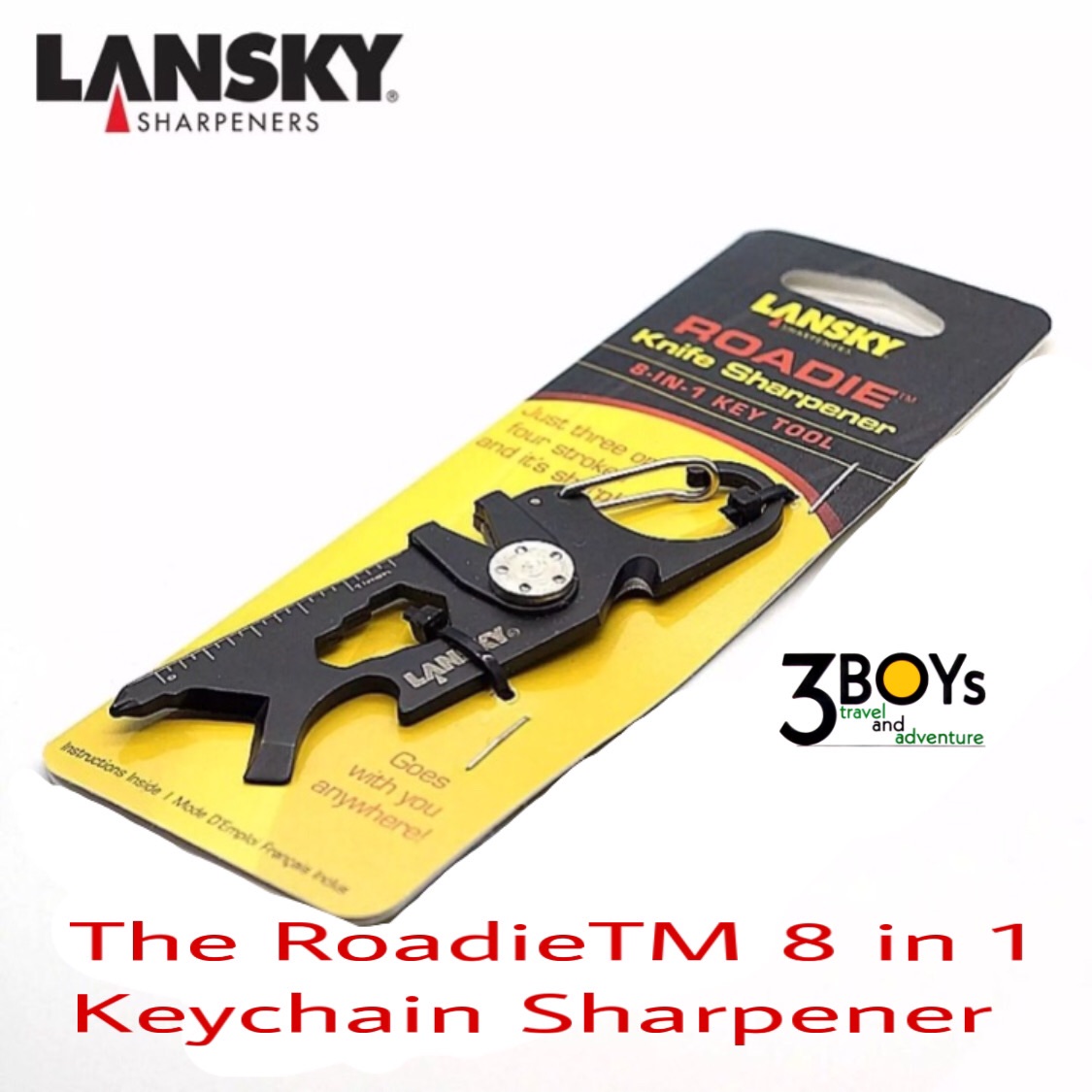 Roadie 8-in-1 Keychain Knife Sharpener