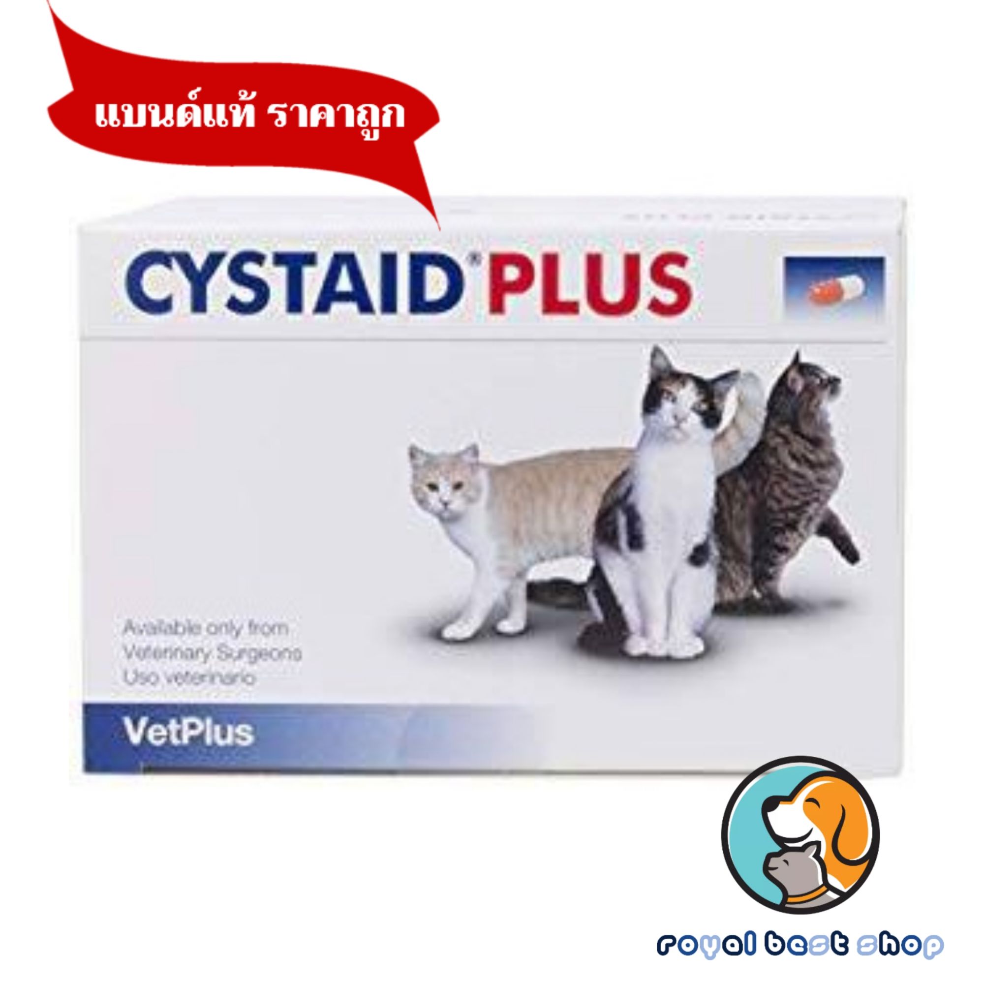 cystaid plus 30 เม็ด อาหารเสริมสำหรับแมวฉี่ลำบาก exp 6/2024 