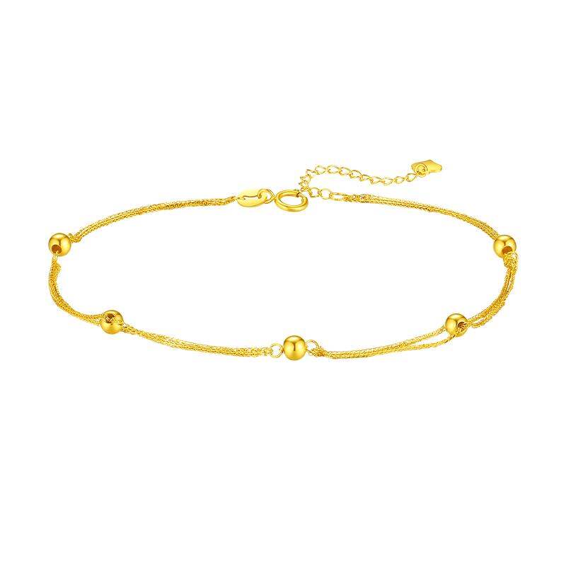 18K Gold Double Layer Stacking Bracelet ราคา 9,285 บาท*ส่งฟรี