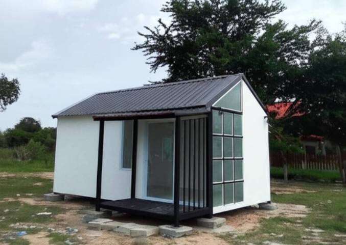 #บ้านสำเร็จรูป #บ้านปูน #บ้านทรงนอดิก #เเบบบ้าน #บ้านราคาประหยัด ราคา 189,000 บาท*ส่งฟรี