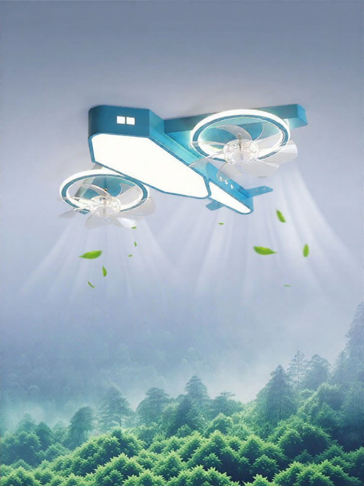 DGY | Boys Bedroom Full Spectrum Eye Protection Ceiling Fan Light ราคา 2,926 บาท*ส่งฟรี