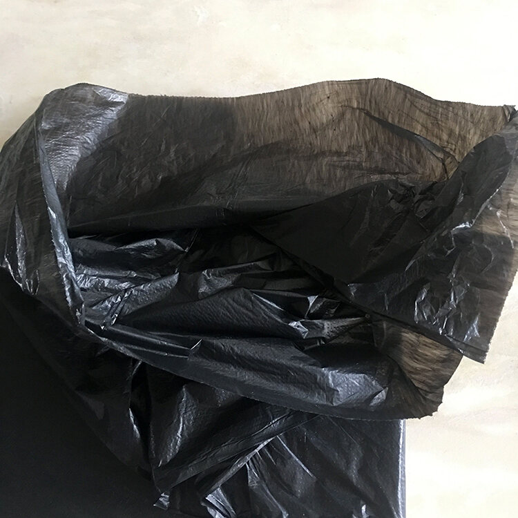 Large Size 80x60 Black with Extra Lining Plastic Garbage Bag