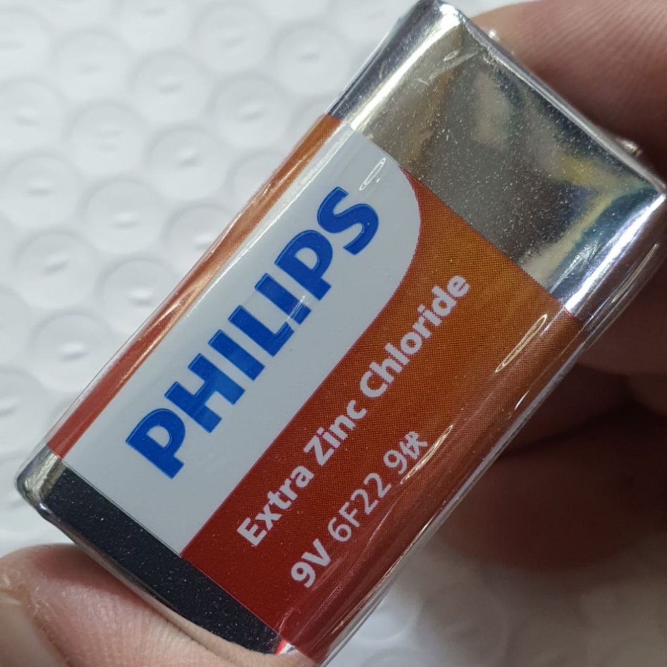 Philips 9V Block Zinc Chloride 6F22 Blister de 1