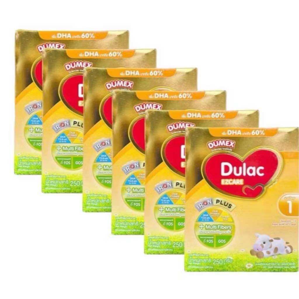 ขนาดใหม่ 250 กรัม นมDulac EZCARE ดูแลค อีแซดแคร์ สูตร 1 ขนาด 250 กรัม จำนวน 6 กล่อง