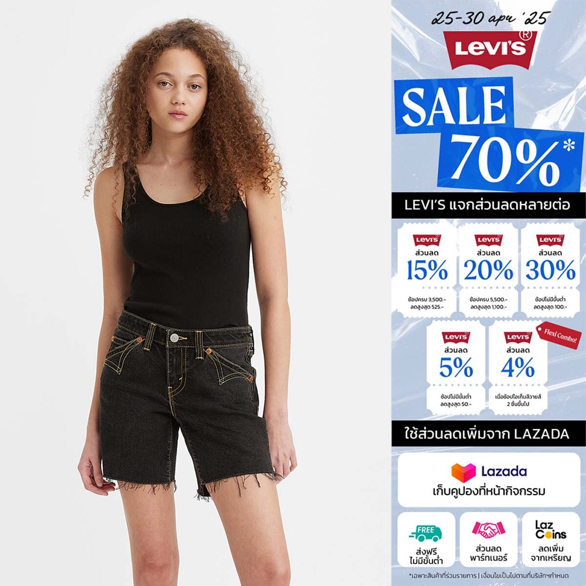 เสื้อผู้หญิง Levi's® Women's Classic Fit Tank ราคา 345 บาท*ส่งฟรี