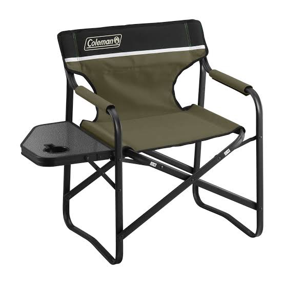 coleman side table deck chair