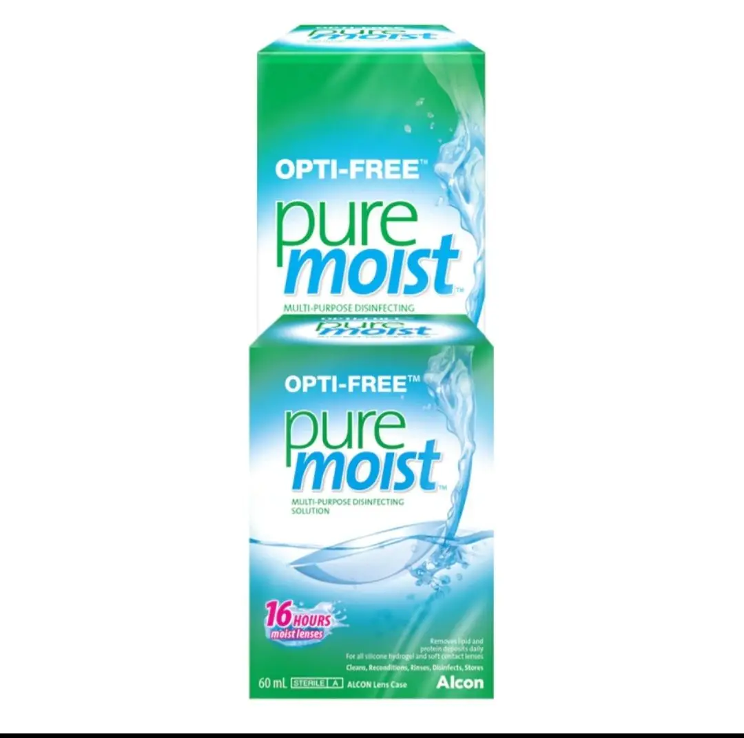 ถูกมาก!! Opti-free pure moist 300 ml. แถมขวดเล็ก 60 ml.
