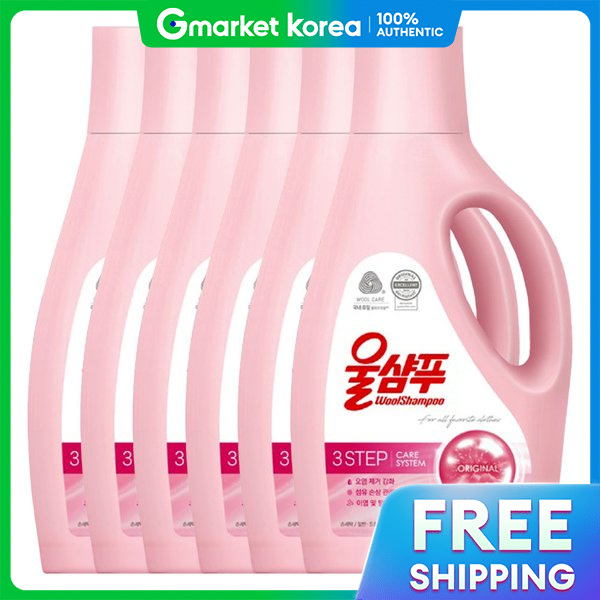 Aekyung | Aekyung Wool Shampoo Original 1L X 6 Bottles ราคา 1,462 บาท*ส่งฟรี