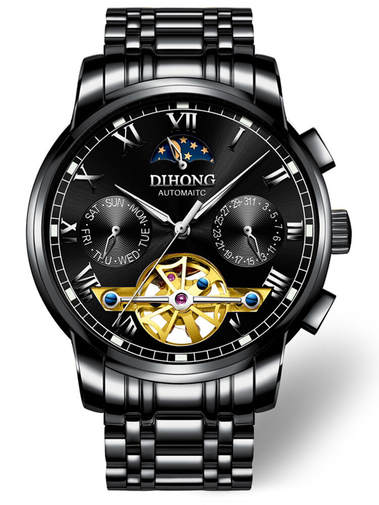 [DIHONG | Automatic Mechanical Men's Skeleton Night Light Waterproof Tourbillon Watch,DIHONG | Automatic Mechanical Men's Skeleton Night Light Waterproof Tourbillon Watch,] ราคา 3,833 บาท*ส่งฟรี