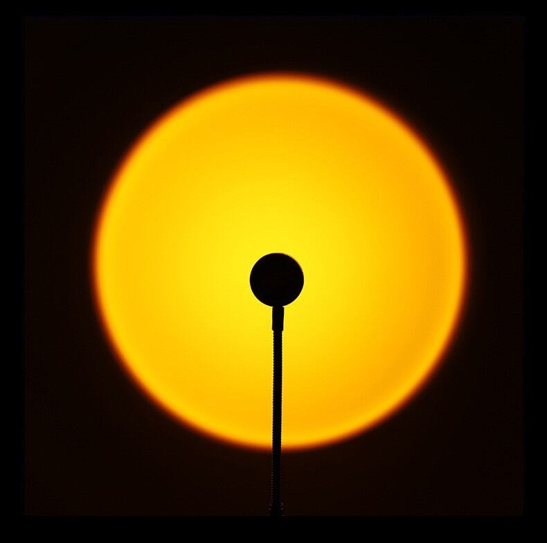 USB Sunset โคมไฟสายรุ้งบรรยากาศ Night Light Sunset Light สําหรับถ่ายภาพ Selfie ร้านกาแฟ Live Wall ตกแต่ง