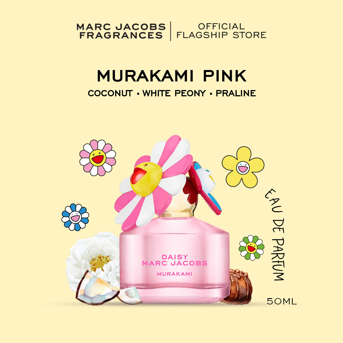 Marc Jacobs Daisy Murakami Pink Limited-Edition Eau De Parfum for Women 50ml | Ambery Perfume ราคา 4,560 บาท*ส่งฟรี