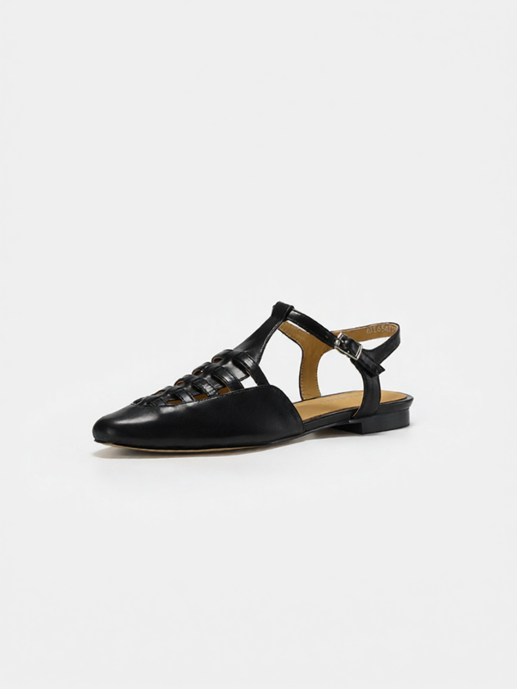 BOERDIQI | Genuine Leather Low Heel Sandals for Women ราคา 8,582 บาท*ส่งฟรี