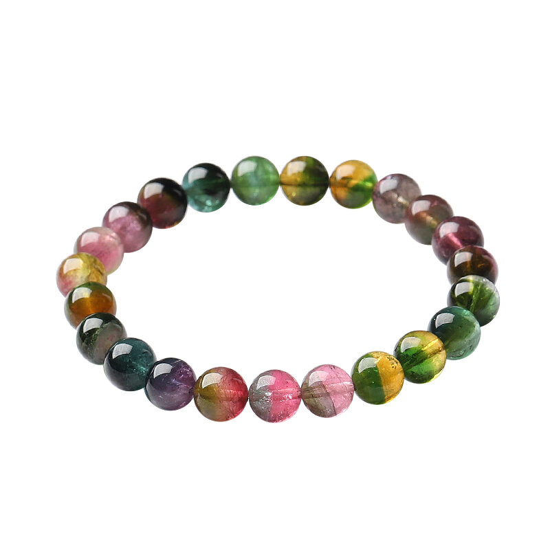 QINBAOSHUIJING | Watermelon Tourmaline Crystal Bracelet ราคา 1,398 บาท*ส่งฟรี