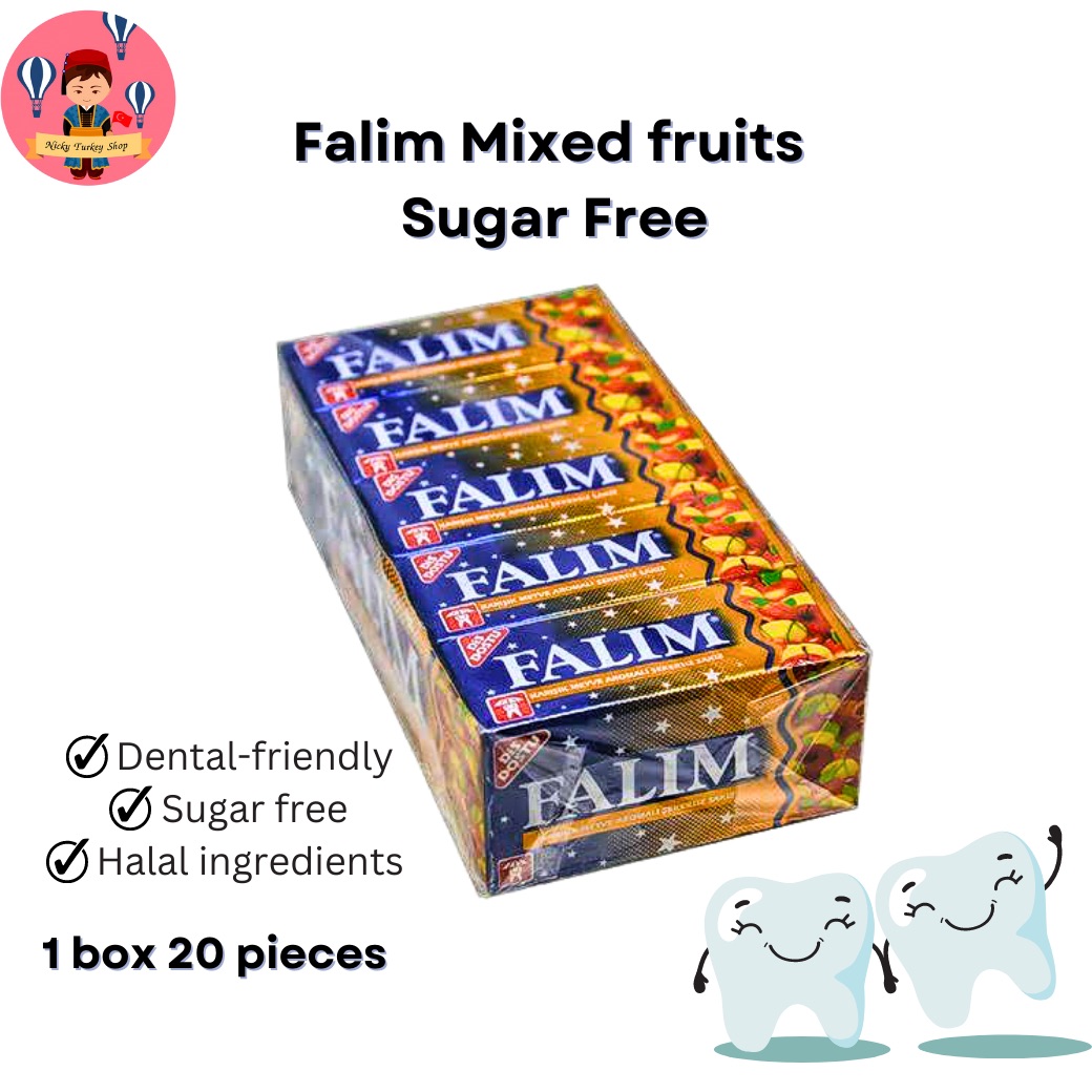 พร้อมส่ง)หมากฝรั่ง ไม่มีน้ำตาล Sugar Free Chewing Gum-Damla