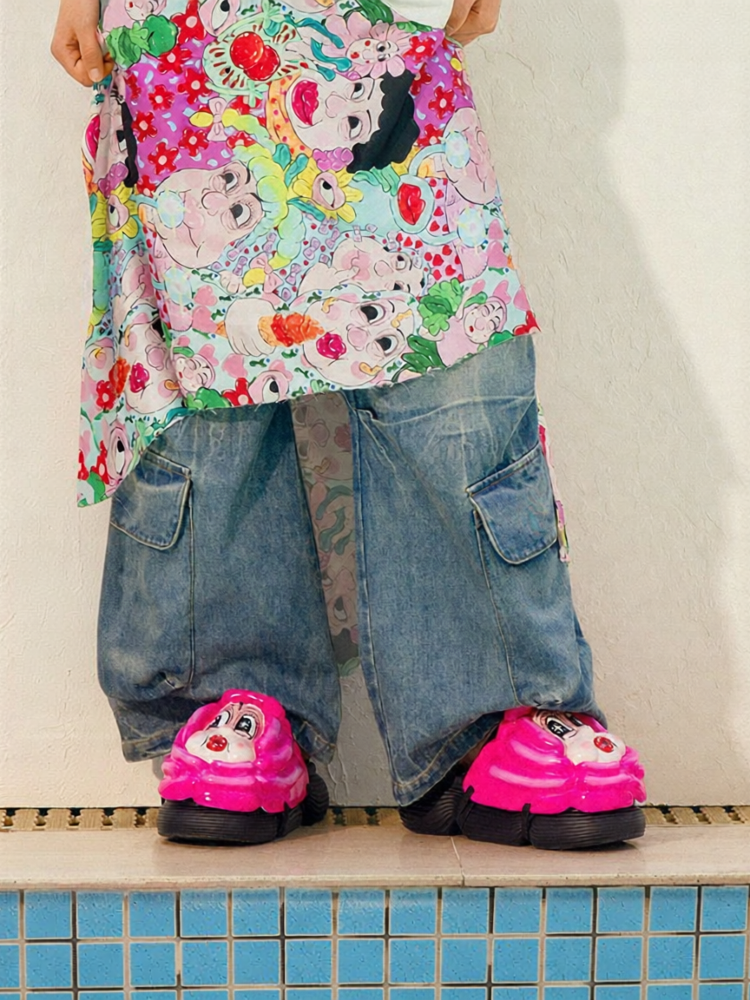 DAPHNE LAB | Candy Face Thick Sole Couple Slippers ราคา 3,783 บาท*ส่งฟรี